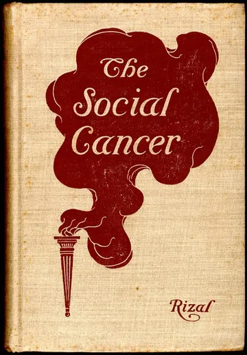 The Social Cancer by José Rizal, book cover