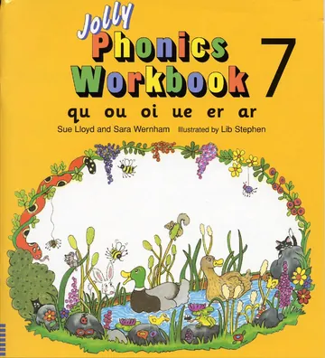 Jolly Phonics Workbook 7 by Sue Lloyd, book cover