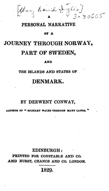 A Personal Narrative of a Journey Through Norway, Part of Sweden by Henry David Inglis, book cover