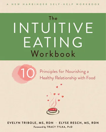 The Intuitive Eating Workbook by Evelyn Tribole, book cover