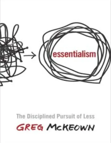 Essentialism: The Disciplined Pursuit of Less by Greg McKeown, book cover