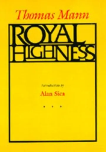 Royal Highness by Thomas Mann, book cover