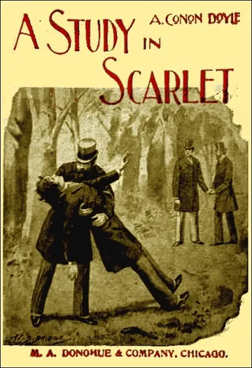 A Study in Scarlet by Arthur Conan Doyle, book cover