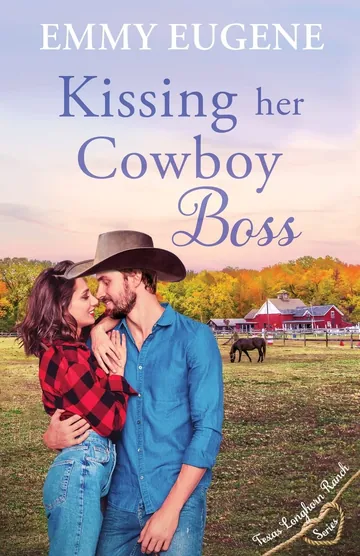 Kissing Her Cowboy Boss by Emmy Eugene, book cover