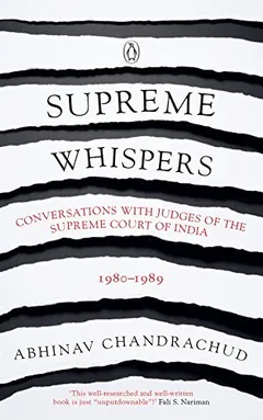 Supreme Whispers by Abhinav Chandrachud, book cover