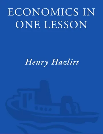 Economics in One Lesson by Henry Hazlitt, book cover
