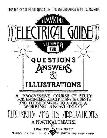 Hawkins Electrical Guide V. 02 by Nehemiah Hawkins, book cover