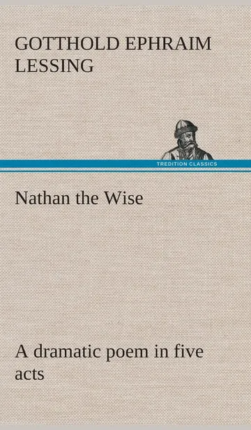 Nathan the Wise a dramatic poem in five acts by Gotthold Ephraim Lessing, book cover