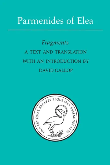 Parmenides of Elea by David Gallop, book cover