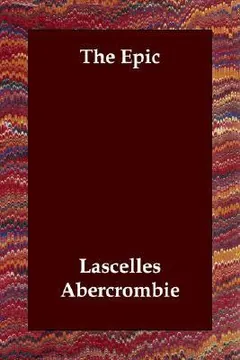 The Epic by Lascelles Abercrombie, book cover