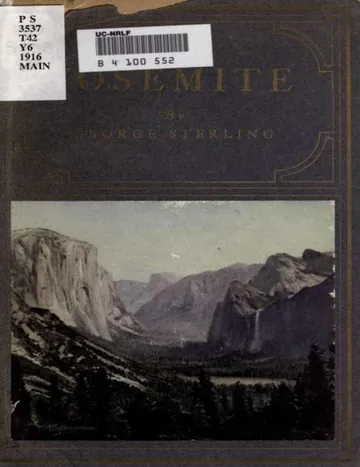 Yosemite, an Ode by George Sterling, book cover