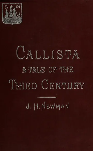 Callista by John Henry Newman, book cover