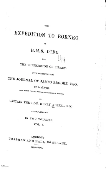 The Expedition to Borneo of H.M.S. Dido by Henry Keppel, book cover