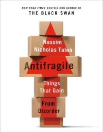 Antifragile: Things That Gain from Disorder by Nassim Nicholas Taleb, book cover