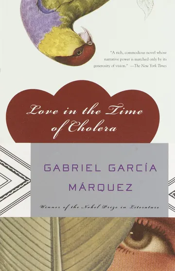 Love in the Time of Cholera by Gabriel Garcia Marquez, book cover