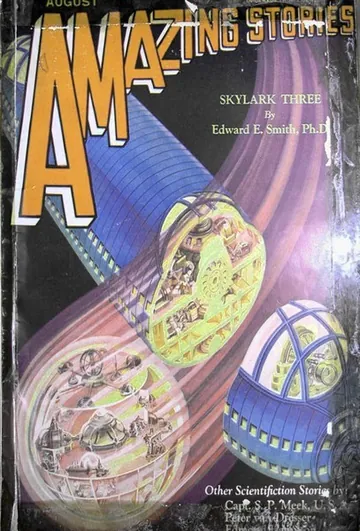 Skylark Three by E. E. Smith, book cover