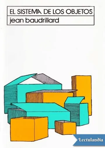 El sistema de los objetos de Jean Baudrillard, portada del libro
