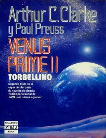 Venus Prime II - Torbellino de Arthur C Clarke, portada del libro