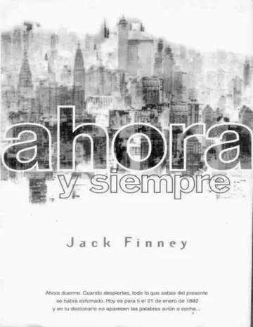 Ahora y siempre de Jack Finney, portada del libro