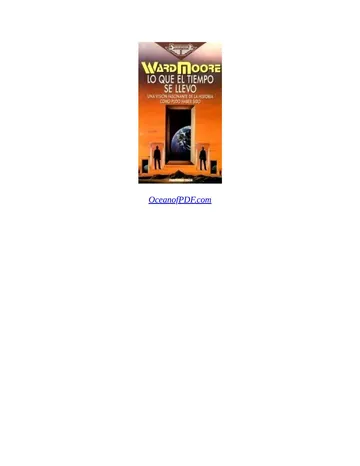 Lo que el tiempo se llevó de Ward Moore, portada del libro
