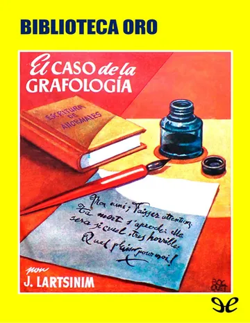 El caso de la grafología de J. Lartsinim, portada del libro
