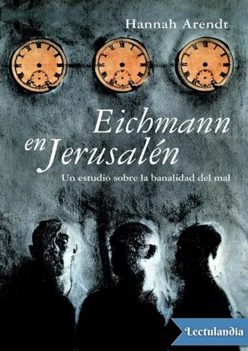 Eichmann en Jerusalén de Hannah Arendt, portada del libro