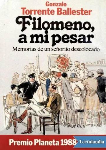 Filomeno, a mi pesar de Gonzalo Torrente Ballester, portada del libro