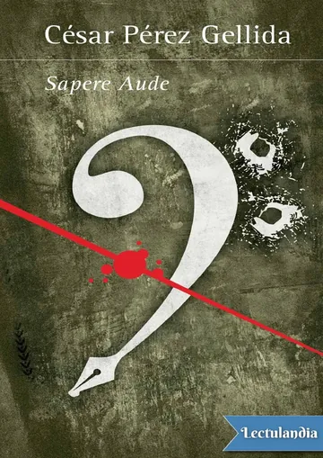 Sapere Aude de César Pérez Gellida, portada del libro