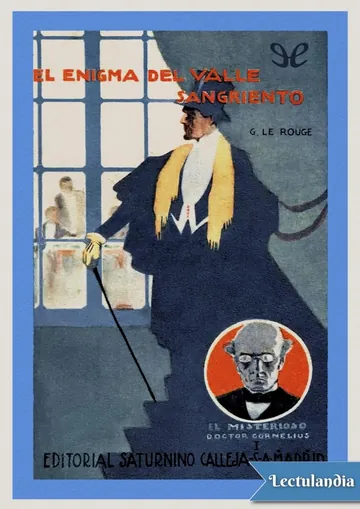 El enigma del valle sangriento de Gustave le Rouge, portada del libro