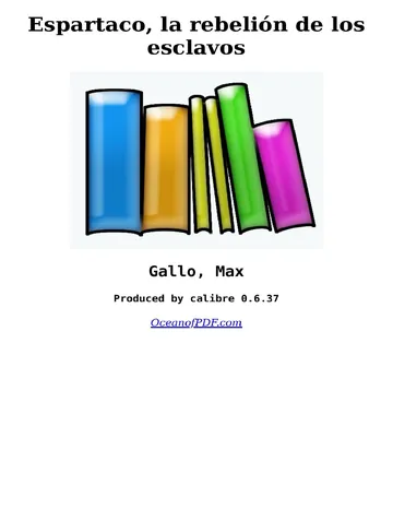 Espartaco, la rebelión de los esclavos de Max Gallo, portada del libro