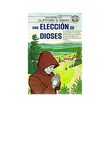 Una Elección de Dioses de Clifford D, Simak, portada del libro