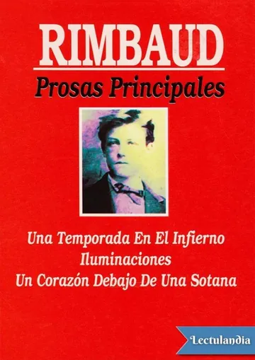 Prosas principales de Arthur Rimbaud, portada del libro