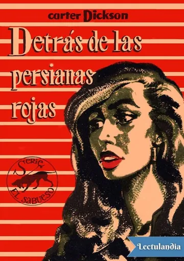 Detrás de las persianas rojas de Carter Dickson, portada del libro