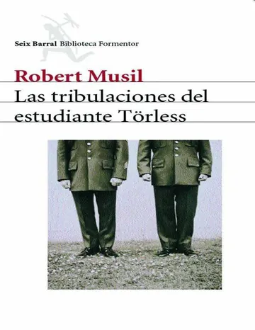 Las tribulaciones del estudiante Törless de Robert Musil, portada del libro