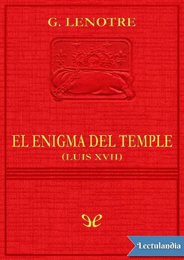 El enigma del Temple de G. Lenotre, portada del libro