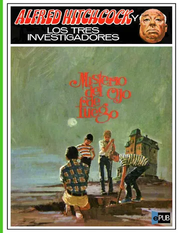 Misterio del Ojo de Fuego de Robert Arthur, portada del libro