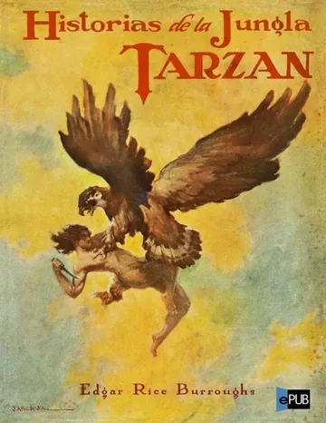 Historias de la jungla de Edgar Rice Burroughs, portada del libro
