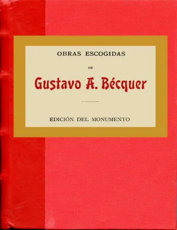 Obras escogidas de Gustavo Adolfo Bécquer, portada del libro