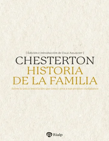 Historia de la familia_ Sobre la un de G. K. Chesterton, portada del libro