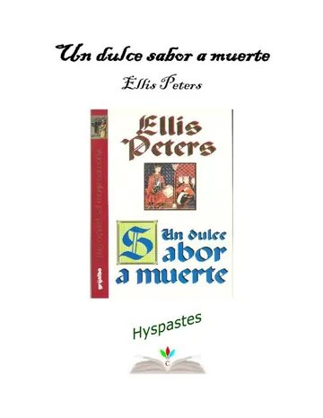 Un dulce sabor a muerte 01 de Ellis Peters, portada del libro