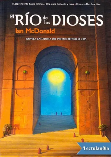 El río de los dioses de Ian McDonald, portada del libro