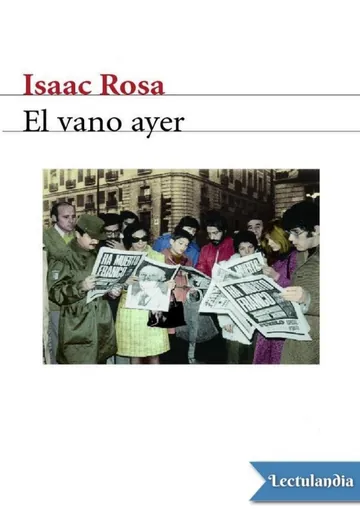 El vano ayer de Isaac Rosa, portada del libro