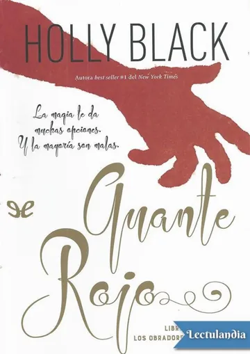 Guante rojo de Holly Black, portada del libro