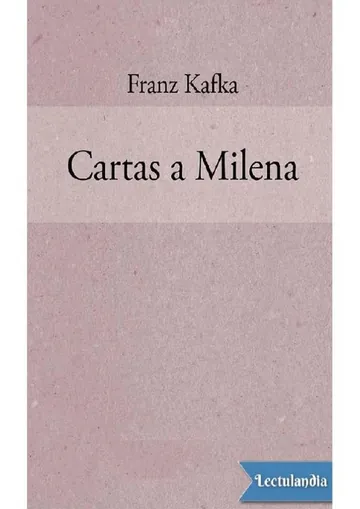 Cartas a Milena de Franz Kafka, portada del libro