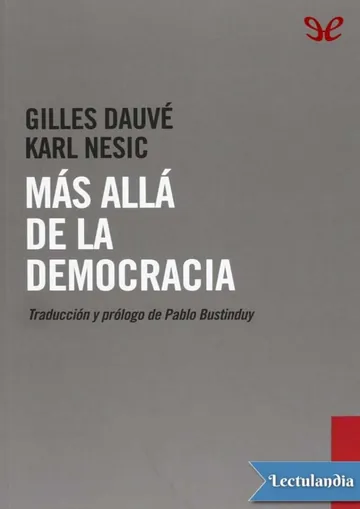 Más allá de la democracia de Guilles Dauvé, portada del libro