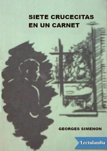 Siete crucecitas en un carnet de Georges Simenon, portada del libro