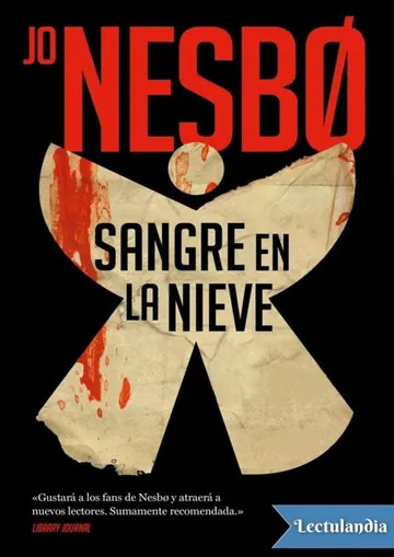 Sangre en la nieve de Jo Nesbø, portada del libro
