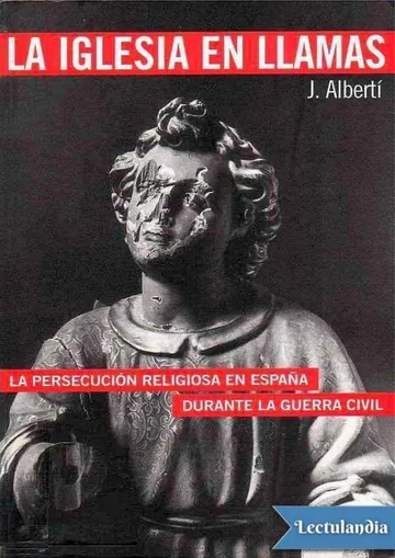 La Iglesia en llamas de Jordi Albertí, portada del libro