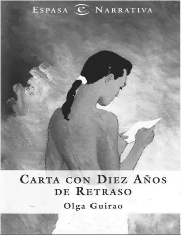 Carta con diez años de retraso de Olga Guirao, portada del libro