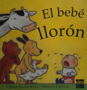 El bebé llorón de Cressida Cowell, portada del libro